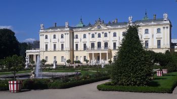 Ogród Górny - elewacja Ogrodowa pałacu Branickich w Białymstoku